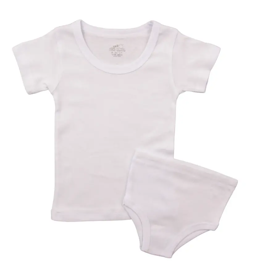 Mini Damla Çamaşır Takımı Kısa Kol Beyaz - 2