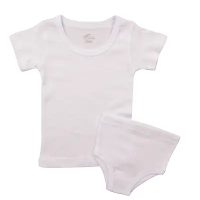 Mini Damla Çamaşır Takımı Kısa Kol Beyaz - 3