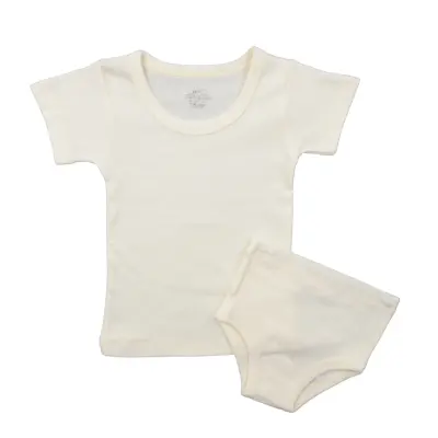 Mini Damla Çamaşır Takımı Kısa Kol Sarı - 2