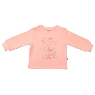 Mini Damla Çocuk Sweatshirt Adventure Pudra