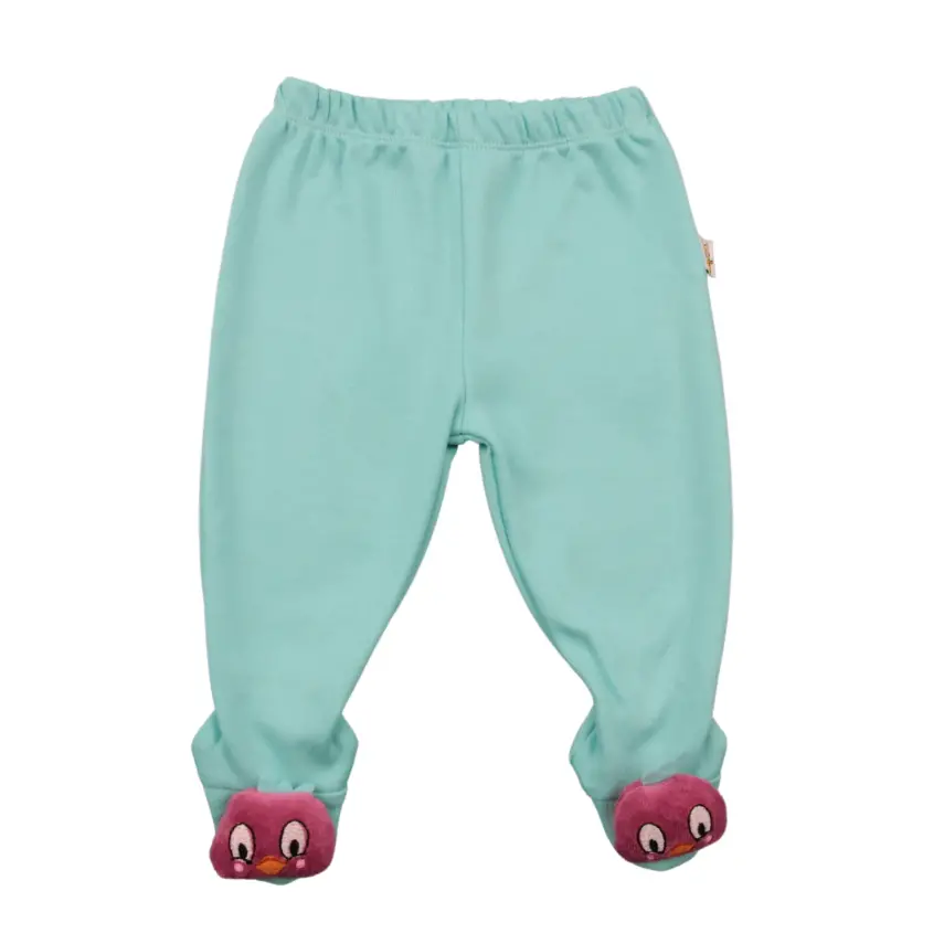 Mini Damla Pantolon Patikli Düz Oyuncaklı Yeşil - 1