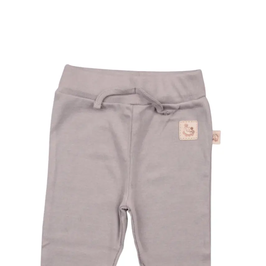 Mini Damla Pantolon Patiksiz Armalı Gri Melanj - 4