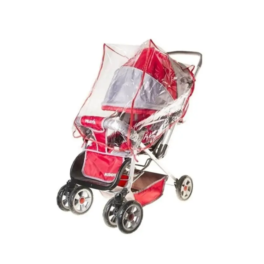 Mini Damla Puset Yağmurluğu Ftalatsız Kırmızı - 1