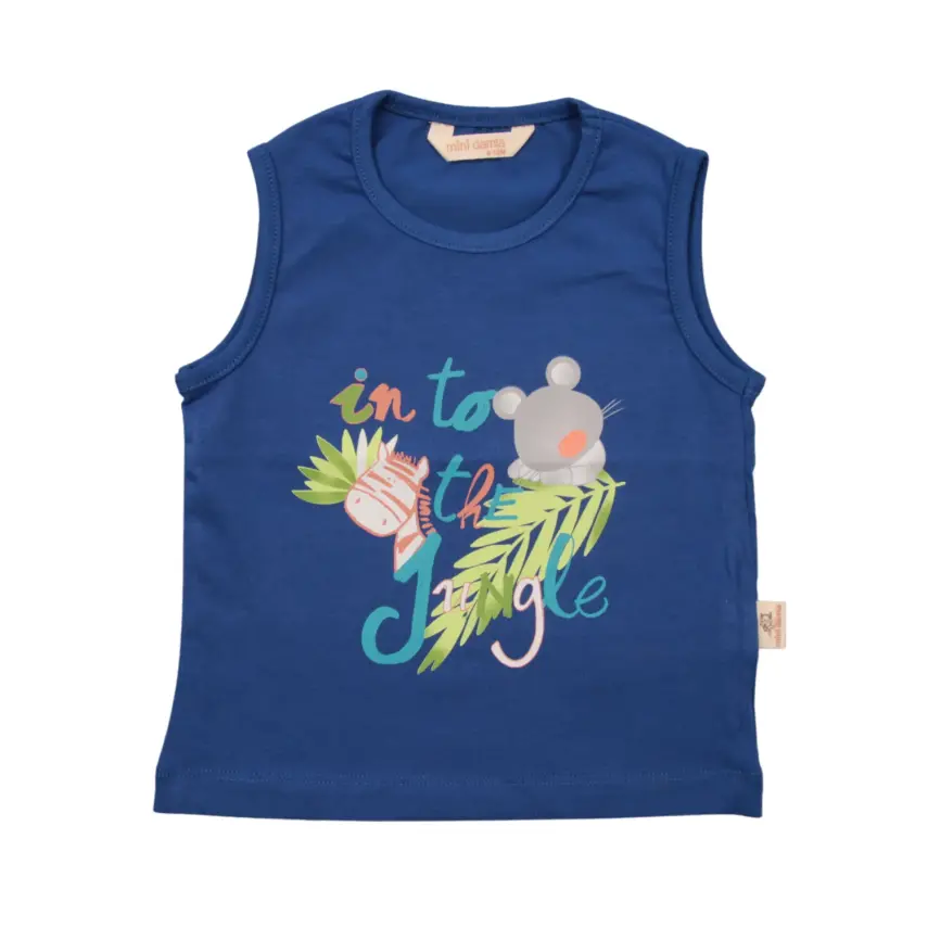 Mini Damla T-Shirt Kolsuz Jungle Saks - 3