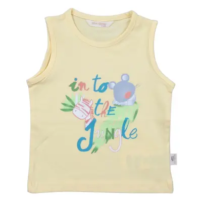 Mini Damla T-Shirt Kolsuz Jungle Sarı - 2