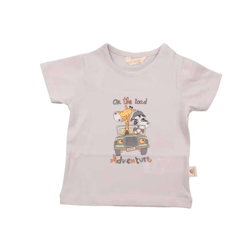 Mini Damla T-Shirt Safari Gri - 2