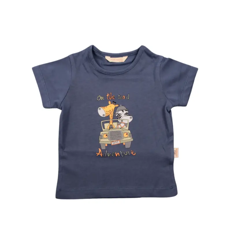 Mini Damla T-Shirt Safari İndigo - 1