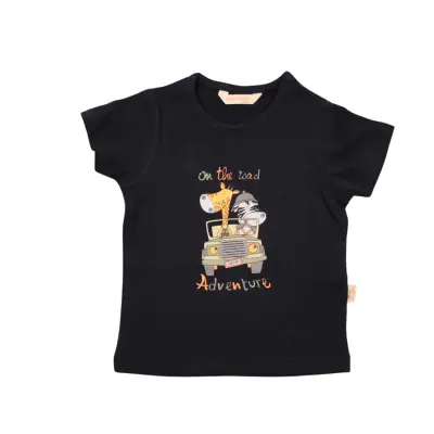 Mini Damla T-Shirt Safari Lacivert - 4