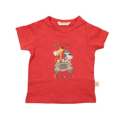 Mini Damla T-Shirt Safari Nar Çiçeği 