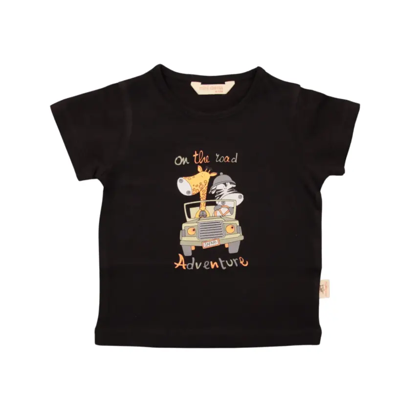 Mini Damla T-Shirt Safari Siyah - 1