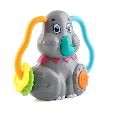 Minik Eller Müzikli Fil - Işıklı Müzikli Diş Kaşıyıcı ve Çıngırak - 4