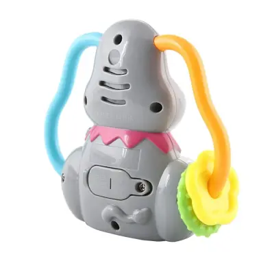 Minik Eller Müzikli Fil - Işıklı Müzikli Diş Kaşıyıcı ve Çıngırak - 2