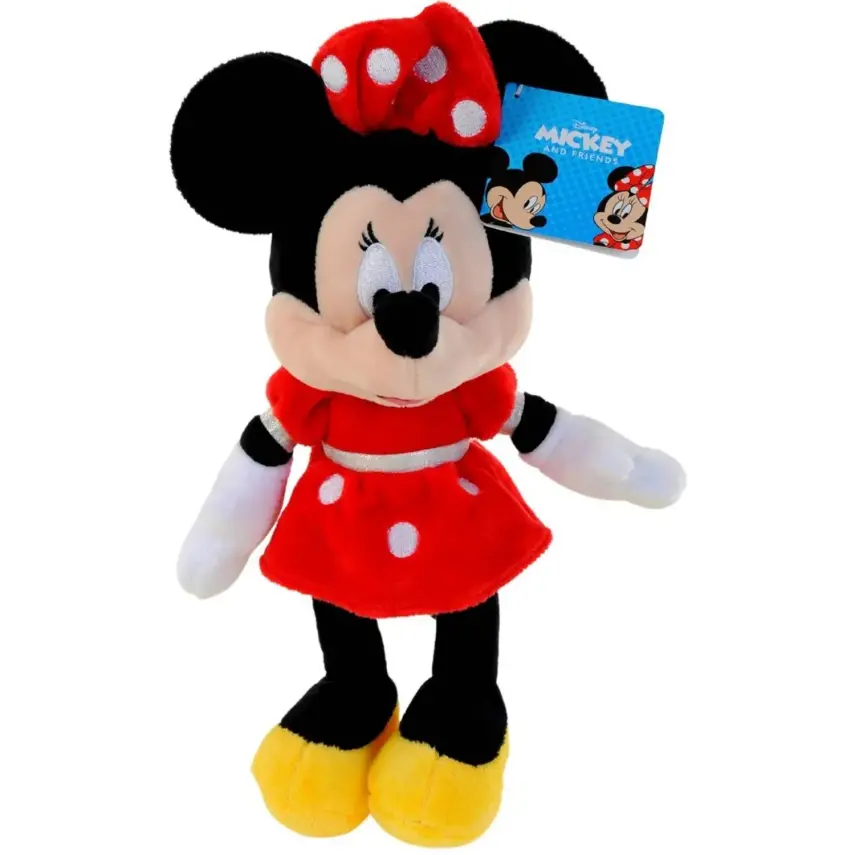 Minnie Kırmızı Elbiseli Peluş 25 cm - 1