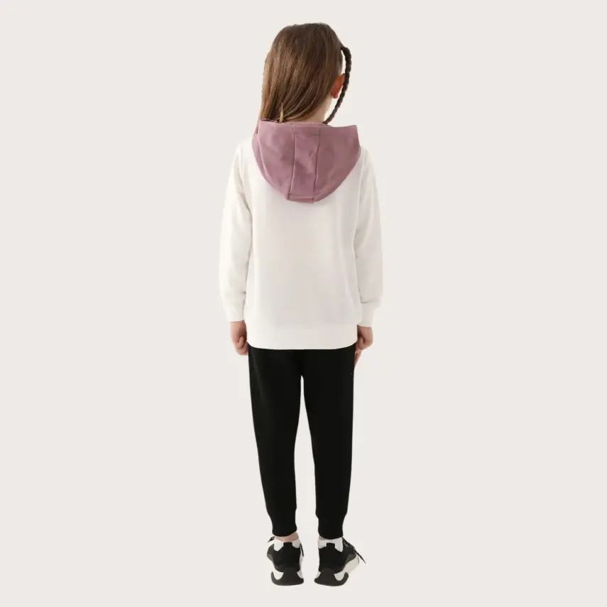 Minnie Mouse Kız Eşofman Takımı Krem - 5