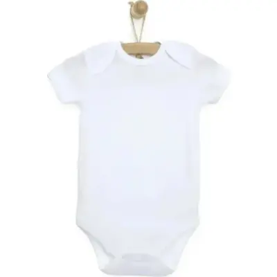 Mixi Baby %100 Pamuklu Çıtçıtlı Bebek Body Kısa Kol