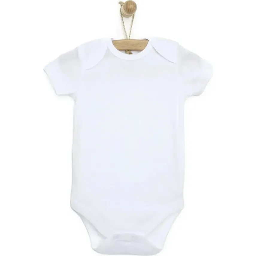 Mixi Baby %100 Pamuklu Çıtçıtlı Kısa Kol Bebek Body 3'lü Set Unisex - 2