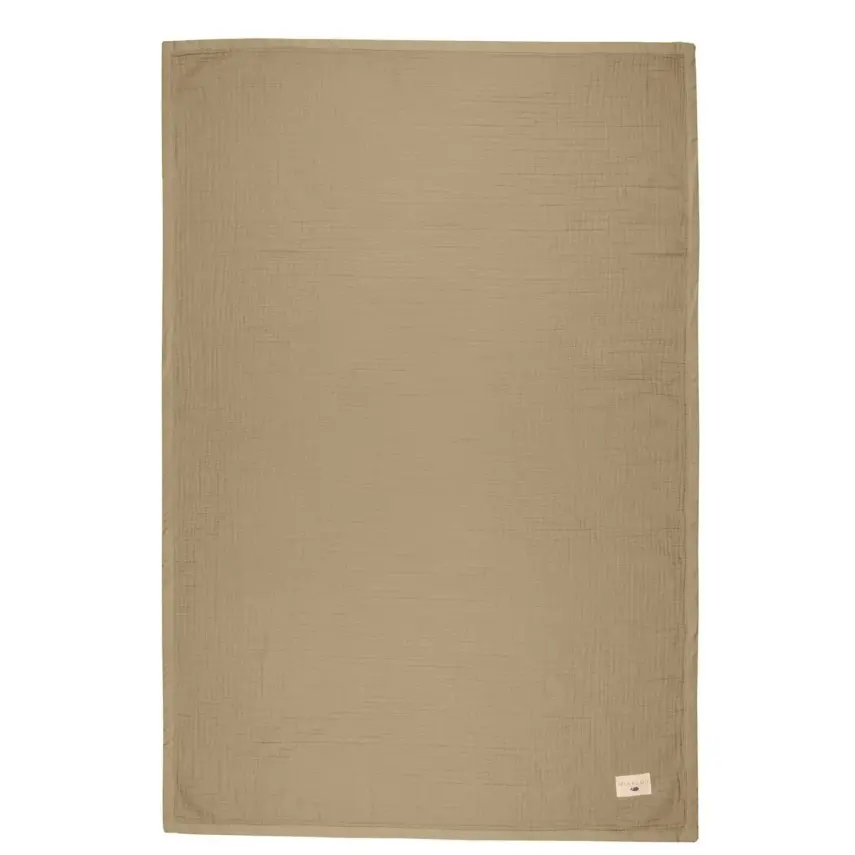 Mixi Baby Migaloo Dört Katlı Çok Amaçlı %100 Pamuklu Bebek Çocuk Müslin Örtü 90X120 Cm Kahverengi - 8
