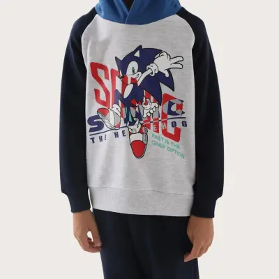 Modern Sonic Erkek Eşofman Takımı Kar Melanj - 7