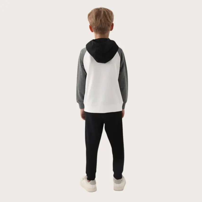 Modern Sonic Erkek Eşofman Takımı Krem - 6