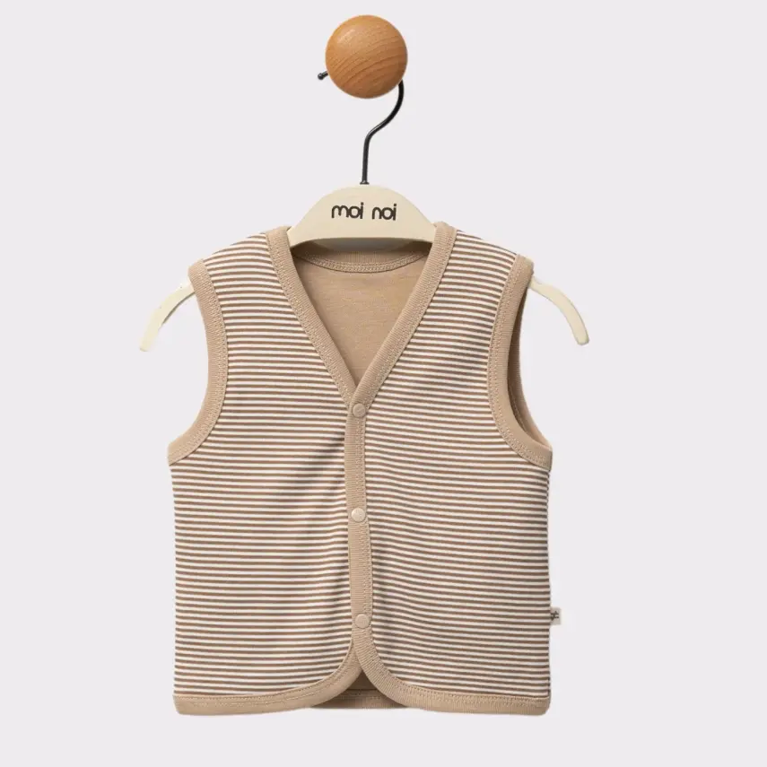 Moi Noi 2li Erkek Bebek Yelek Kirpi - 2