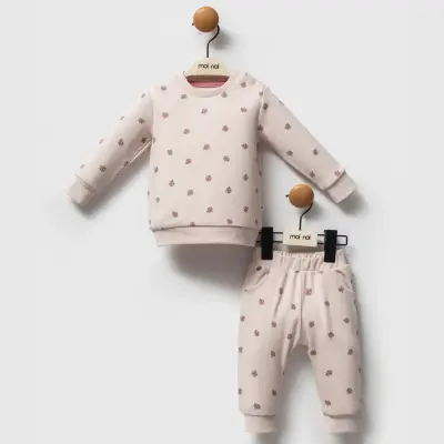 Moi Noi 2li Takım Flowers Mürdüm - 7