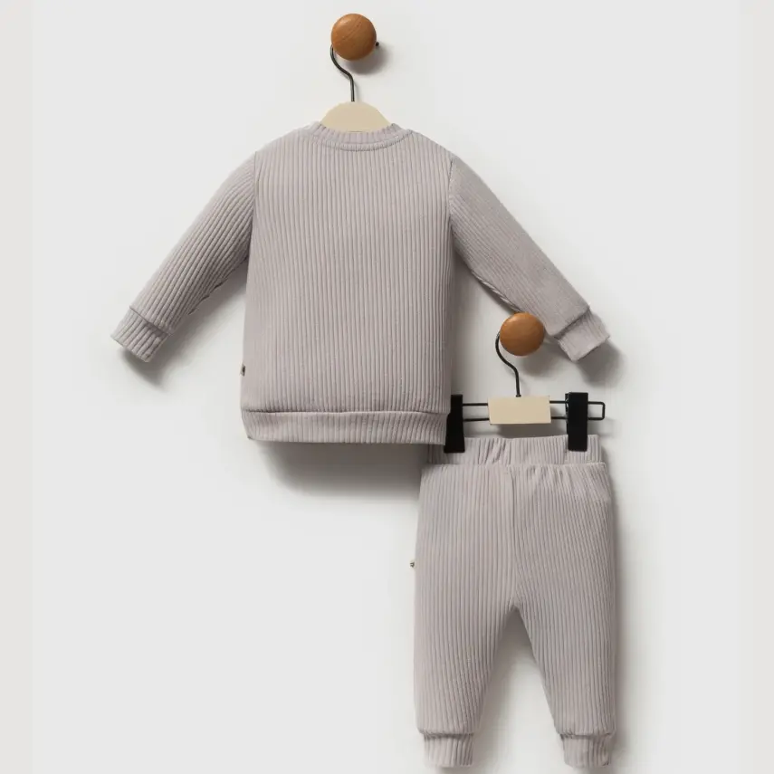 Moi Noi 2li Takım Raporlu Gri - 2