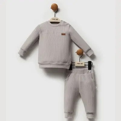 Moi Noi 2li Takım Raporlu Gri - 5