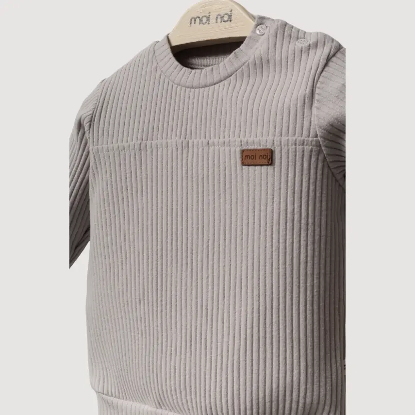 Moi Noi 2li Takım Raporlu Gri - 3