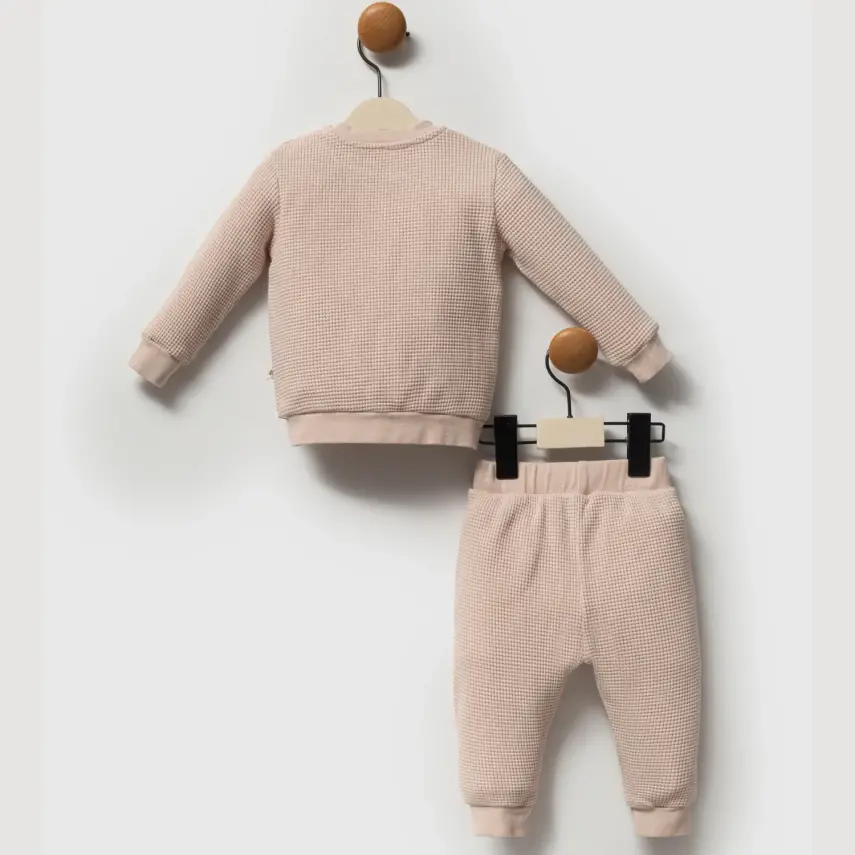Moi Noi 2li Takım Waffle Bej - 3