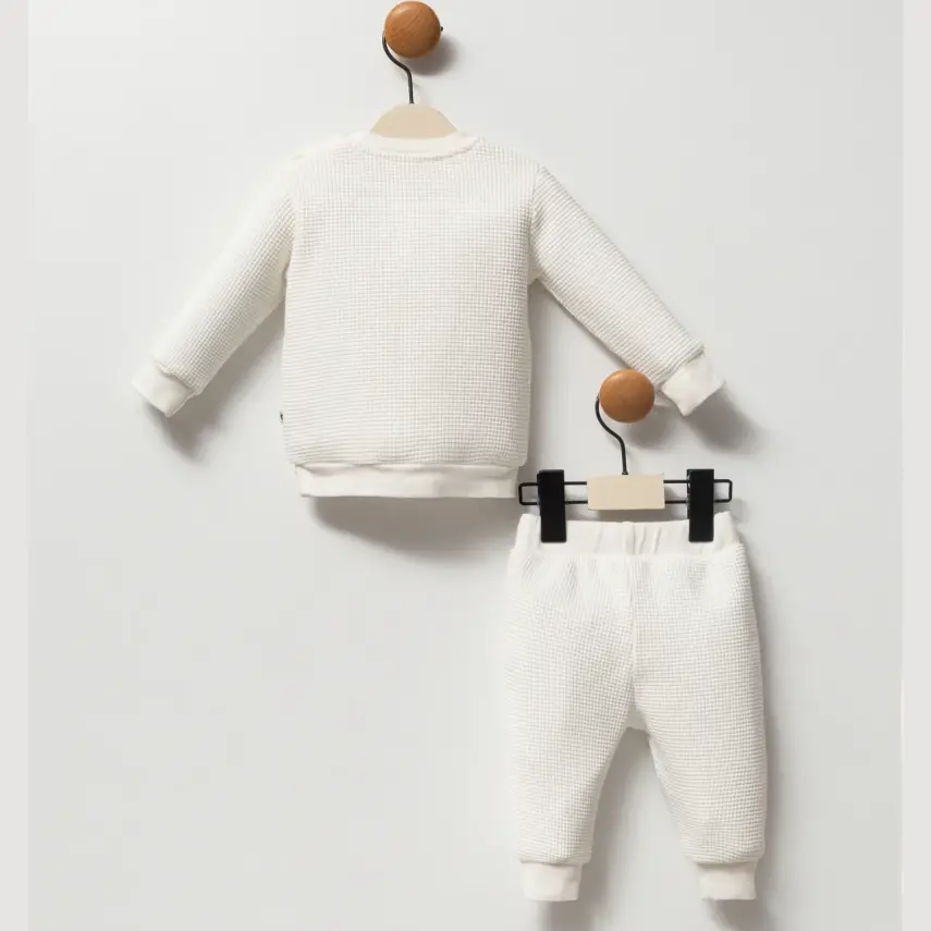 Moi Noi 2li Takım Waffle Ekru - 2