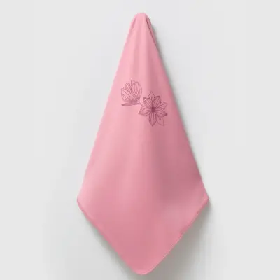 Moi Noi Battaniye Flowers Mürdüm