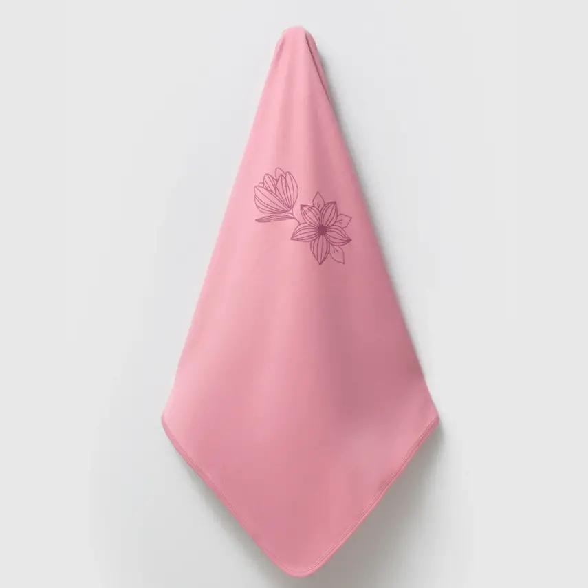 Moi Noi Battaniye Flowers Mürdüm - 1