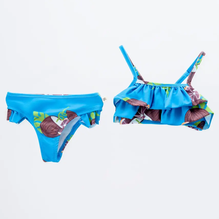 Moi Noi Bebek Bikinisi Desenli Mavi - 1