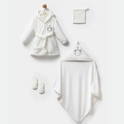 Moi Noi Bebek Bornoz Takımı Balon Unisex