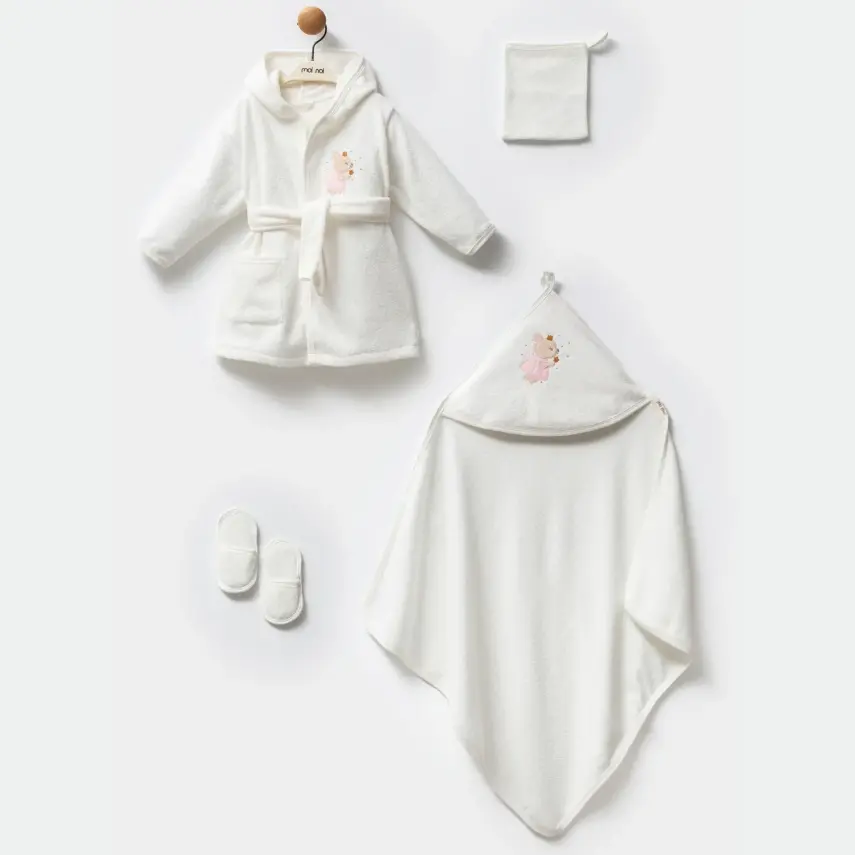 Moi Noi Bebek Bornoz Takımı Mouse Unisex - 1