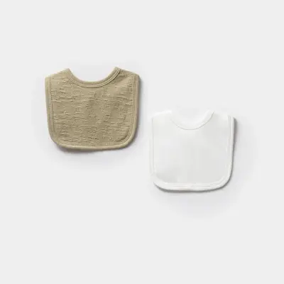 Moi Noi Bebek Önlük 2Li Haki Unisex