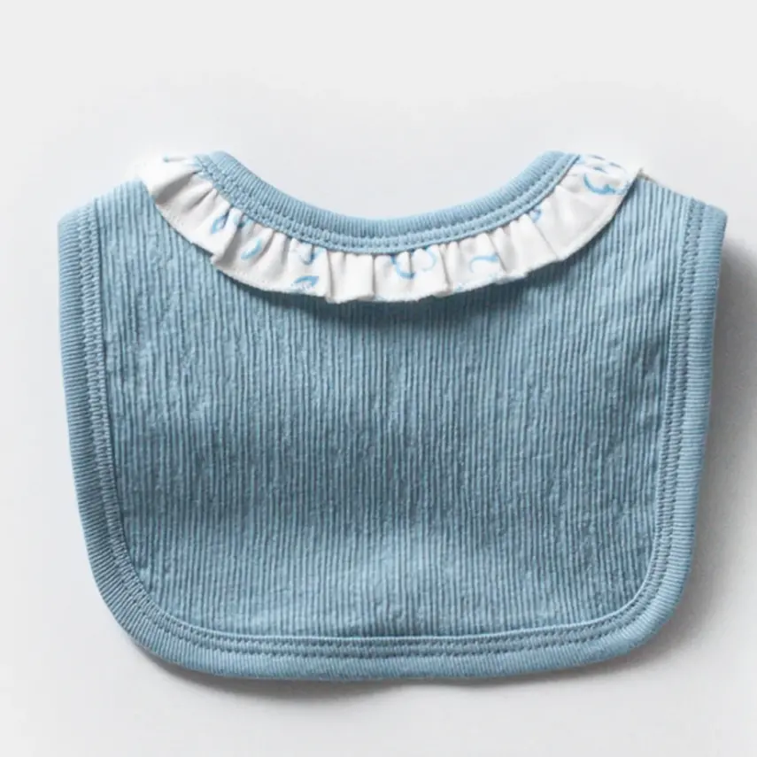 Moi Noi Bebek Önlük 2Li Mavi Unisex - 2