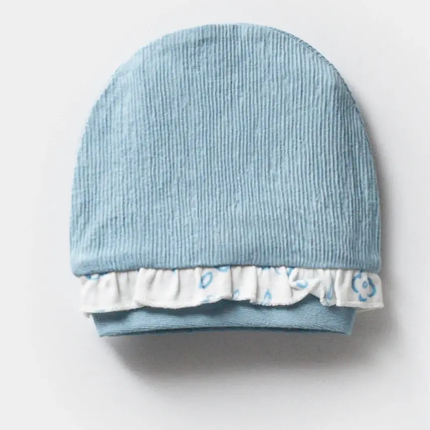 Moi Noi  Bebek Şapka 2Li Mavi Unisex - 2