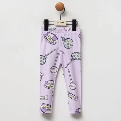 Moi Noi Bebek Taytı Baskılı Lila - Şeker