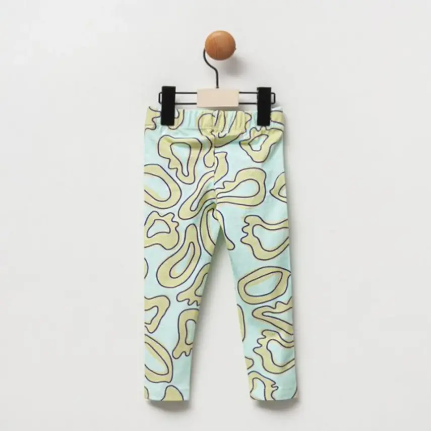 Moi Noi Çocuk Taytı Baskılı Mint - Yuvarlak - 4