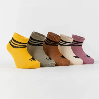 Moi Noi Çok Renkli 5Li Bebek Soket Çorap 