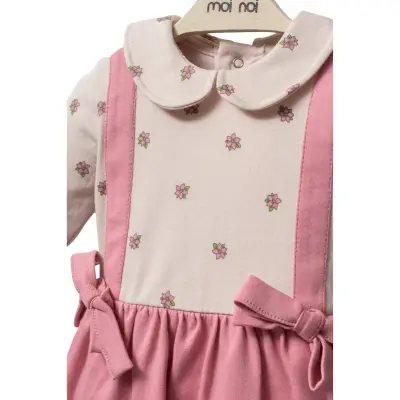 Moi Noi Elbise Bodyli Flowers Mürdüm - 2