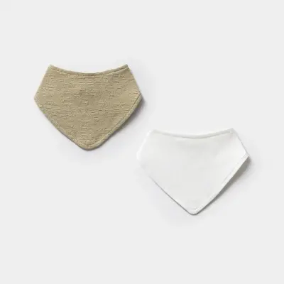 Moi Noi Erkek Bebek Fular Önlük 2Li Haki