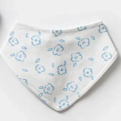 Moi Noi Erkek Bebek Fular Önlük 2Li Mavi - 3