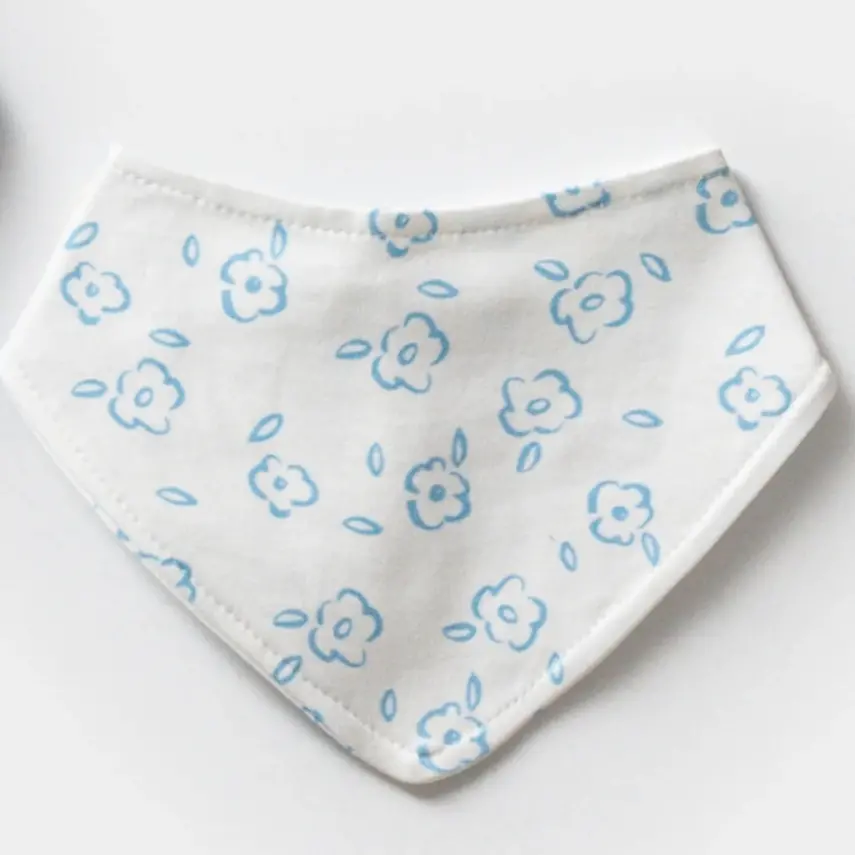 Moi Noi Erkek Bebek Fular Önlük 2Li Mavi - 3