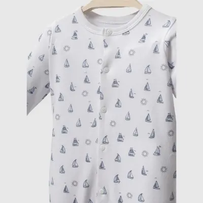 Moi Noi Erkek Tulum Şapka Takım Captain Mavi - 3