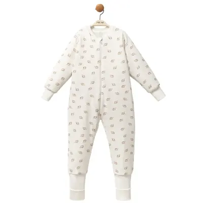 Moi Noi Fermuarlı Uzun Kollu Kışlık Bebek Çocuk Uyku Tulumu Dino 2,5 Tog 