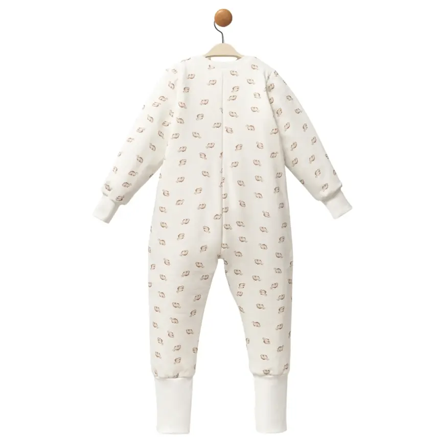 Moi Noi Fermuarlı Uzun Kollu Kışlık Bebek Çocuk Uyku Tulumu Dino 2,5 Tog - 2