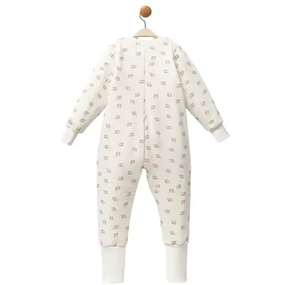 Moi Noi Fermuarlı Uzun Kollu Kışlık Bebek Çocuk Uyku Tulumu Dino 2,5 Tog - 6