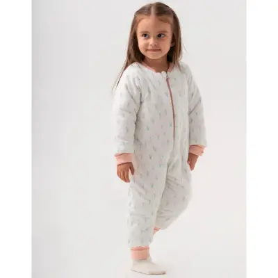Moi Noi Fermuarlı Uzun Kollu Kışlık Bebek Çocuk Uyku Tulumu Lale 2,5 Tog - 15